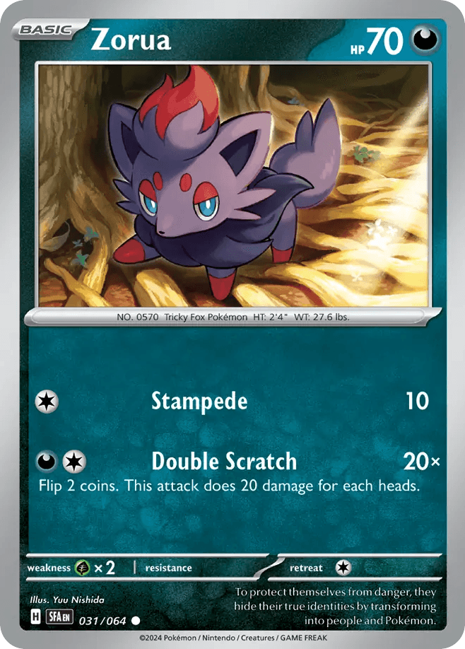 Zorua 31 — Scarlet & Violet: Shrouded Fable