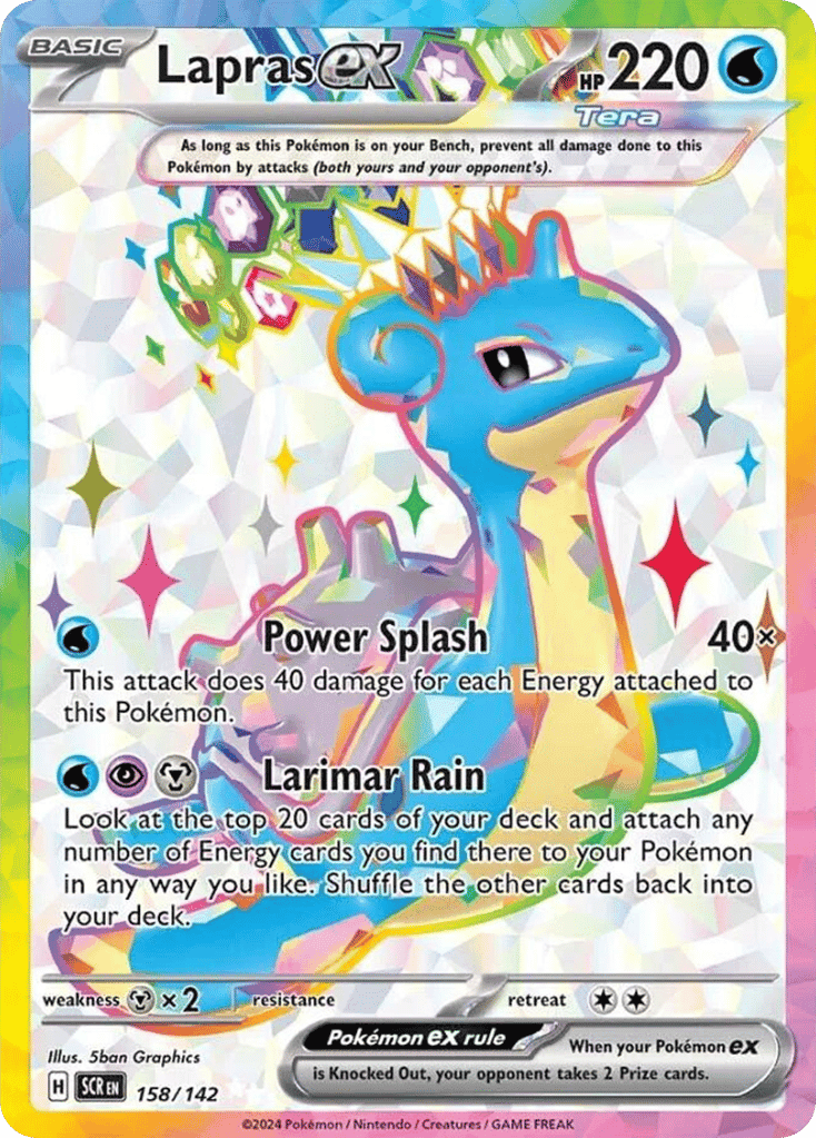 Lapras ex 158 — Scarlet & Violet: Stellar Crown