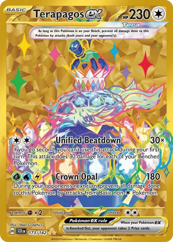 Terapagos ex 173 — Scarlet & Violet: Stellar Crown