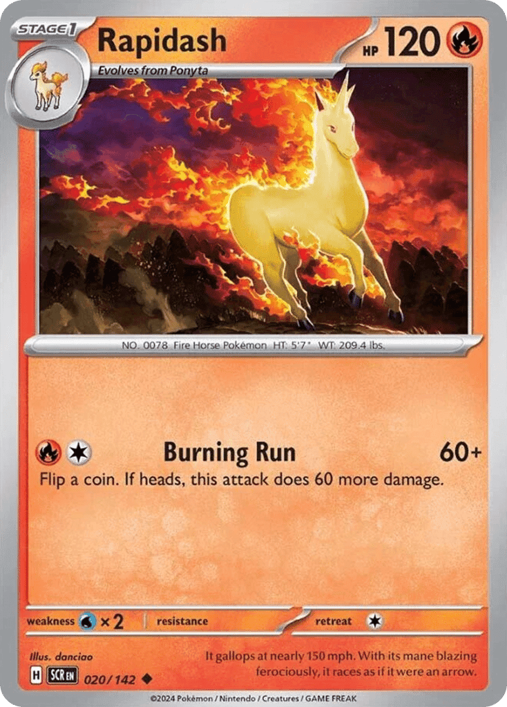 Rapidash 20 — Scarlet & Violet: Stellar Crown