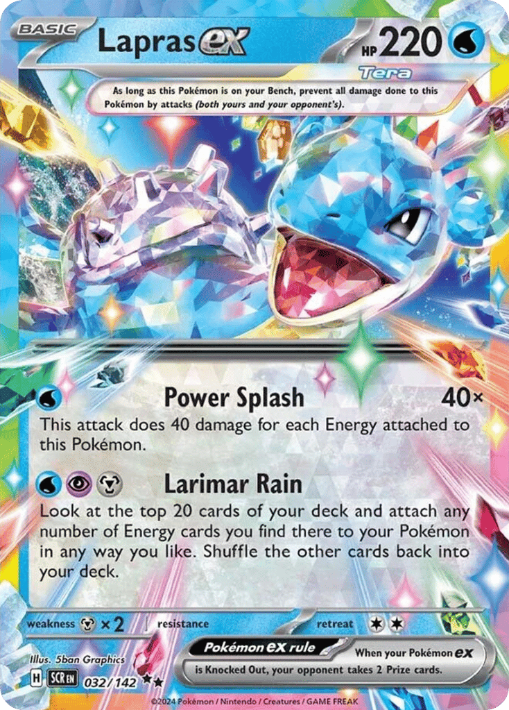 Lapras ex 32 — Scarlet & Violet: Stellar Crown