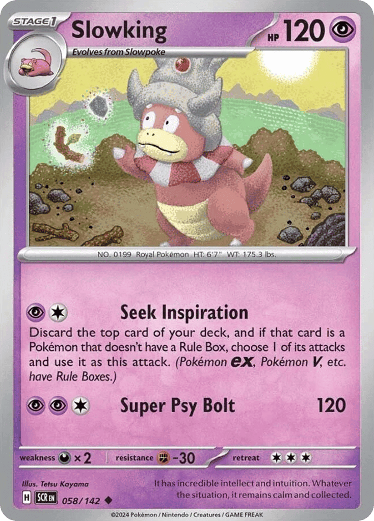 Slowking 58 — Scarlet & Violet: Stellar Crown