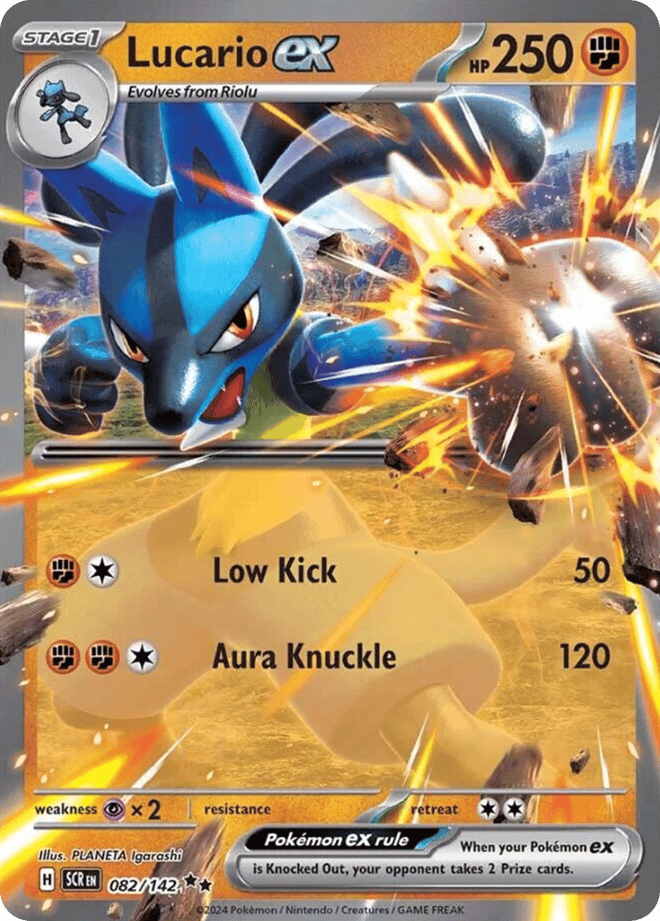 Lucario ex 82 — Scarlet & Violet: Stellar Crown