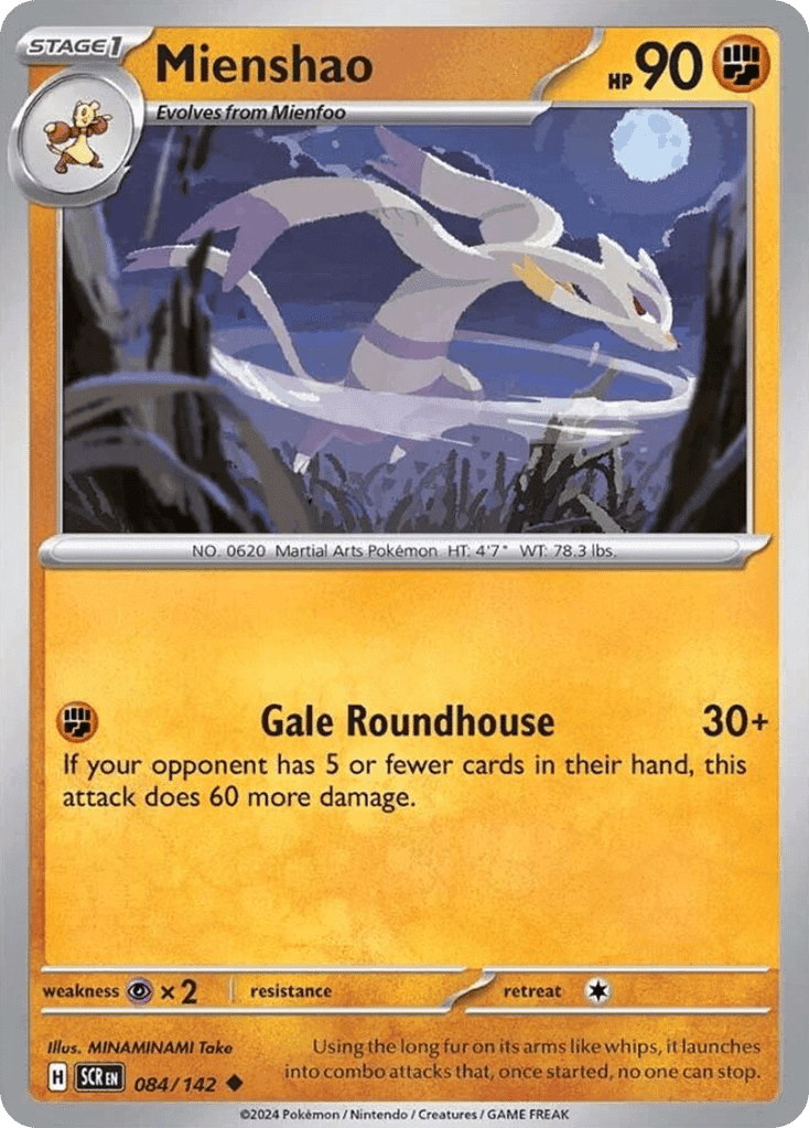 Mienshao 84 — Scarlet & Violet: Stellar Crown