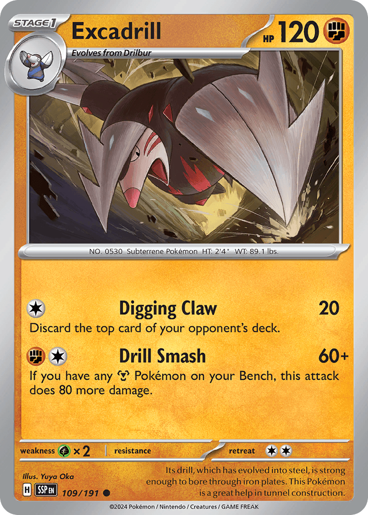 Excadrill 109 — Scarlet & Violet: Surging Sparks