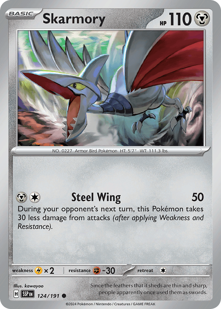Skarmory 124 — Scarlet & Violet: Surging Sparks