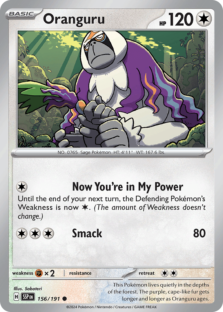Oranguru 156 — Scarlet & Violet: Surging Sparks