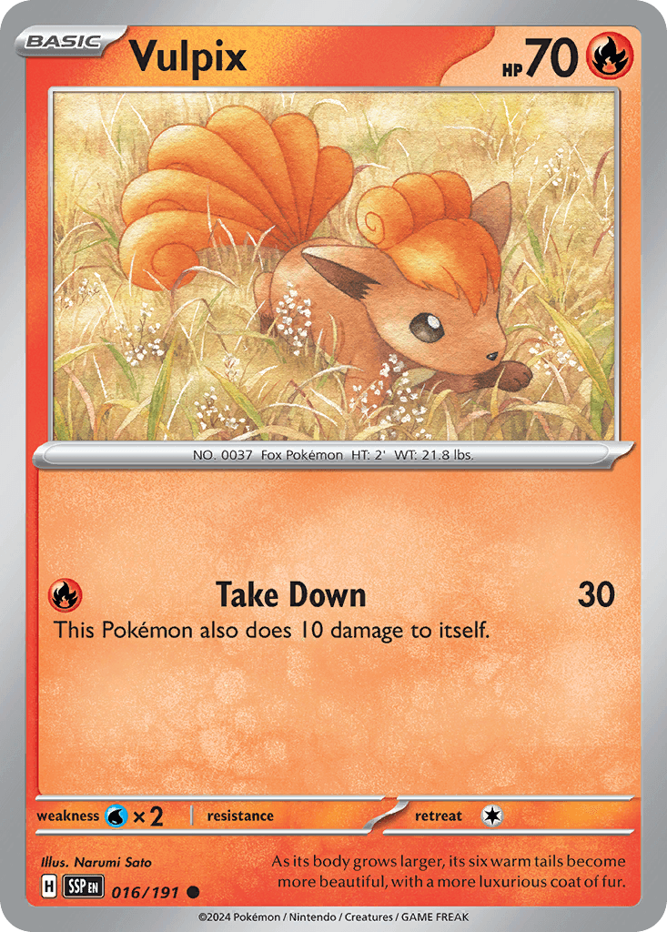 Vulpix 16 — Scarlet & Violet: Surging Sparks