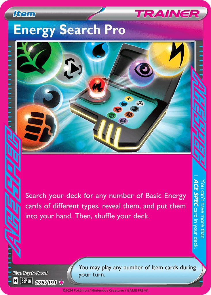 Energy Search Pro 176 — Scarlet & Violet: Surging Sparks