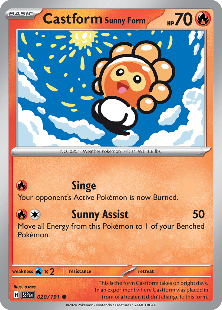 Castform Sunny Form 20 — Scarlet & Violet: Surging Sparks