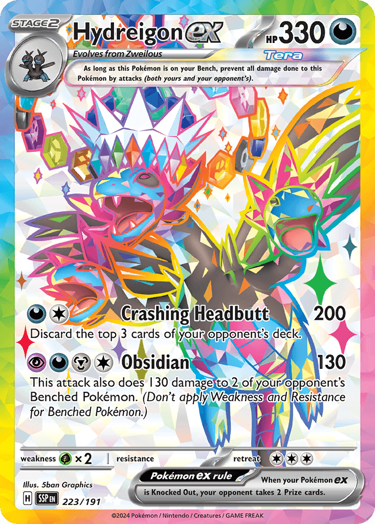 Hydreigon ex 223 — Scarlet & Violet: Surging Sparks
