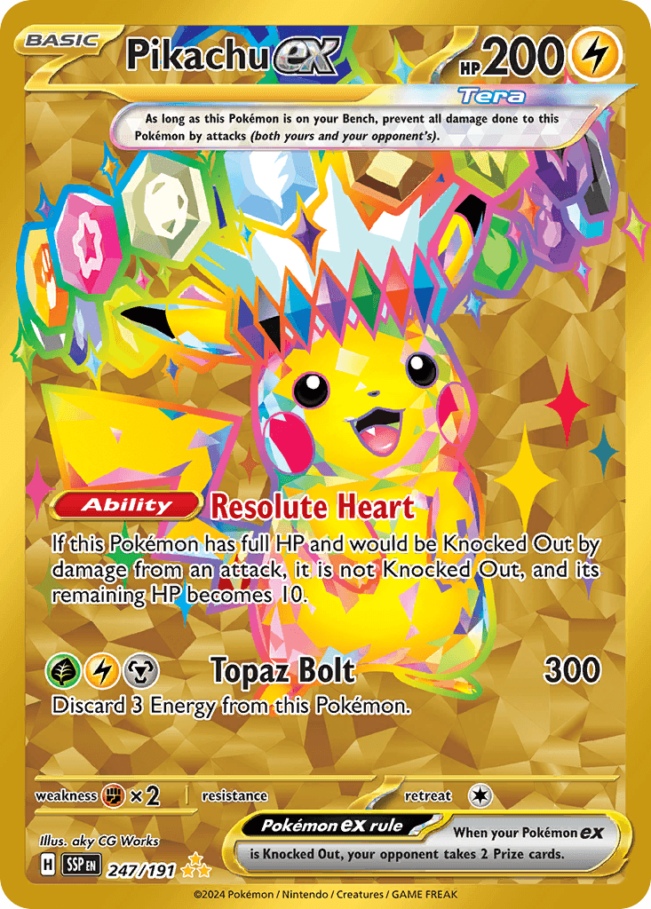Pikachu ex 247 — Scarlet & Violet: Surging Sparks