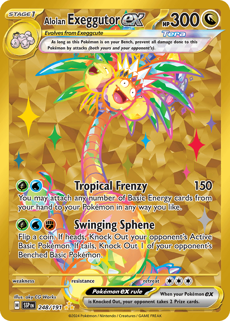 Alolan Exeggutor ex 248 — Scarlet & Violet: Surging Sparks