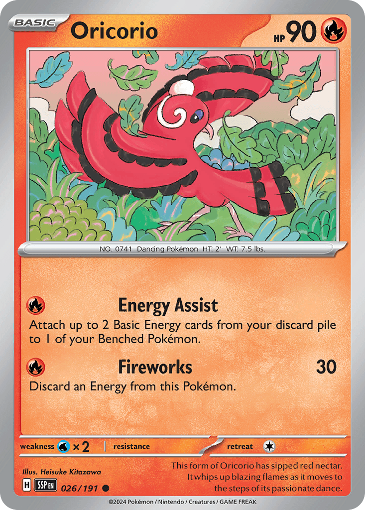 Oricorio 26 — Scarlet & Violet: Surging Sparks