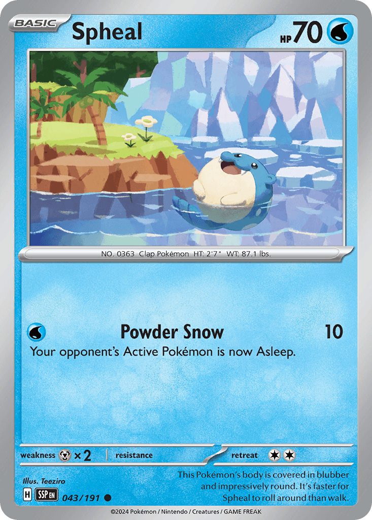 Spheal 43 — Scarlet & Violet: Surging Sparks