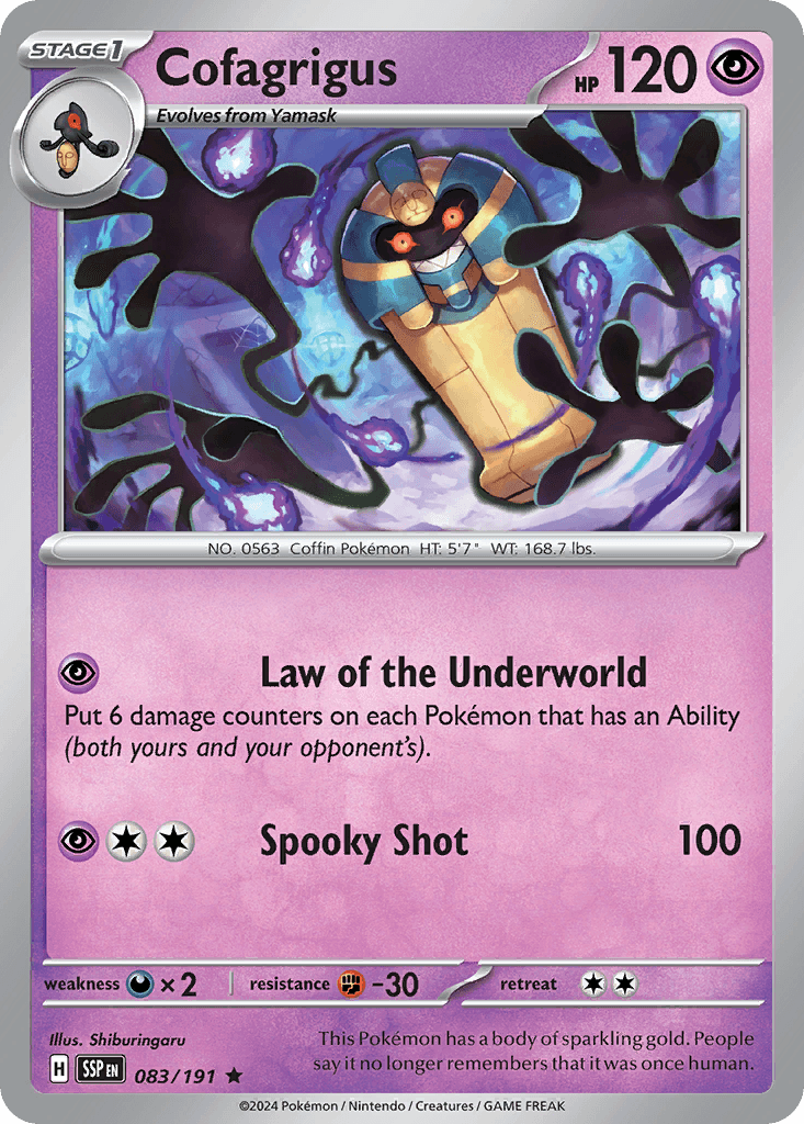 Cofagrigus 83 — Scarlet & Violet: Surging Sparks