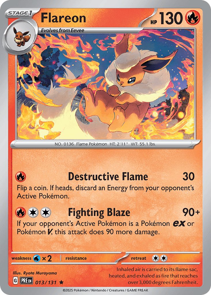 Flareon 13 — Scarlet & Violet: Prismatic Evolutions