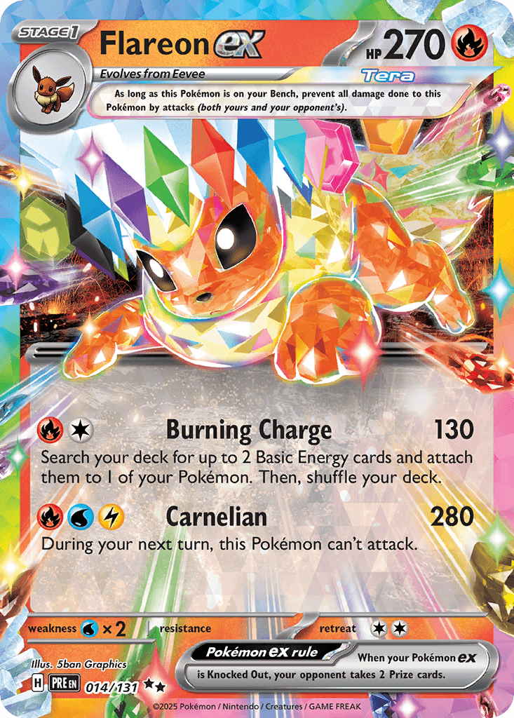 Flareon ex 14 — Scarlet & Violet: Prismatic Evolutions