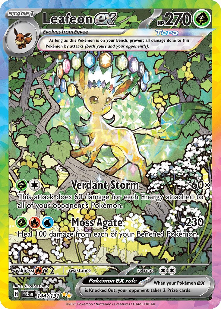 Leafeon ex 144 — Scarlet & Violet: Prismatic Evolutions