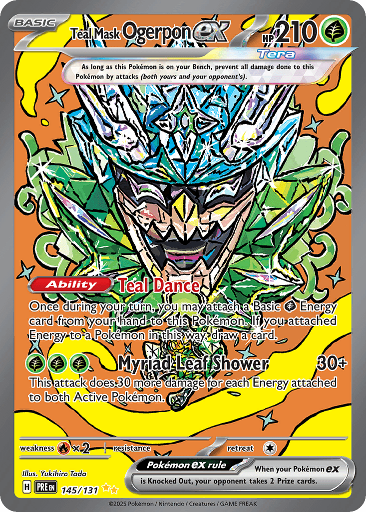 Teal Mask Ogerpon ex 145 — Scarlet & Violet: Prismatic Evolutions