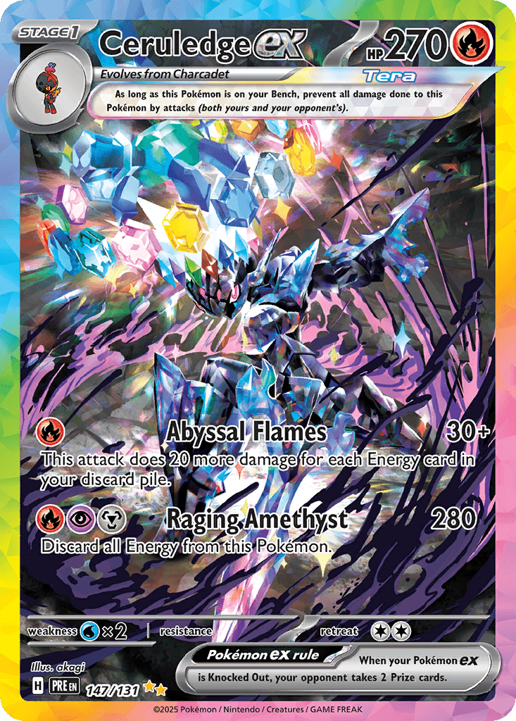 Ceruledge ex 147 — Scarlet & Violet: Prismatic Evolutions