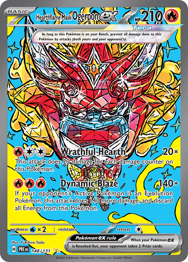 Hearthflame Mask Ogerpon ex 148 — Scarlet & Violet: Prismatic Evolutions