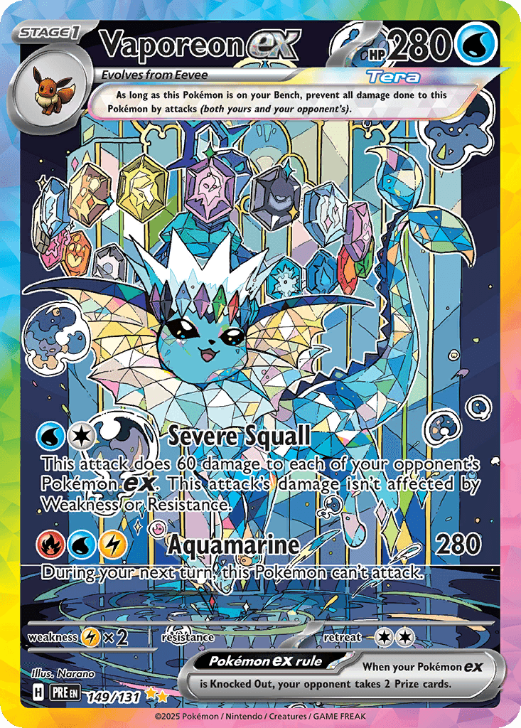 Vaporeon ex 149 — Scarlet & Violet: Prismatic Evolutions