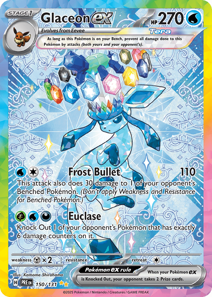 Glaceon ex 150 — Scarlet & Violet: Prismatic Evolutions