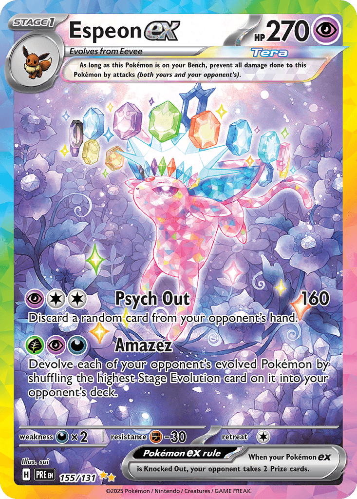 Espeon ex 155 — Scarlet & Violet: Prismatic Evolutions