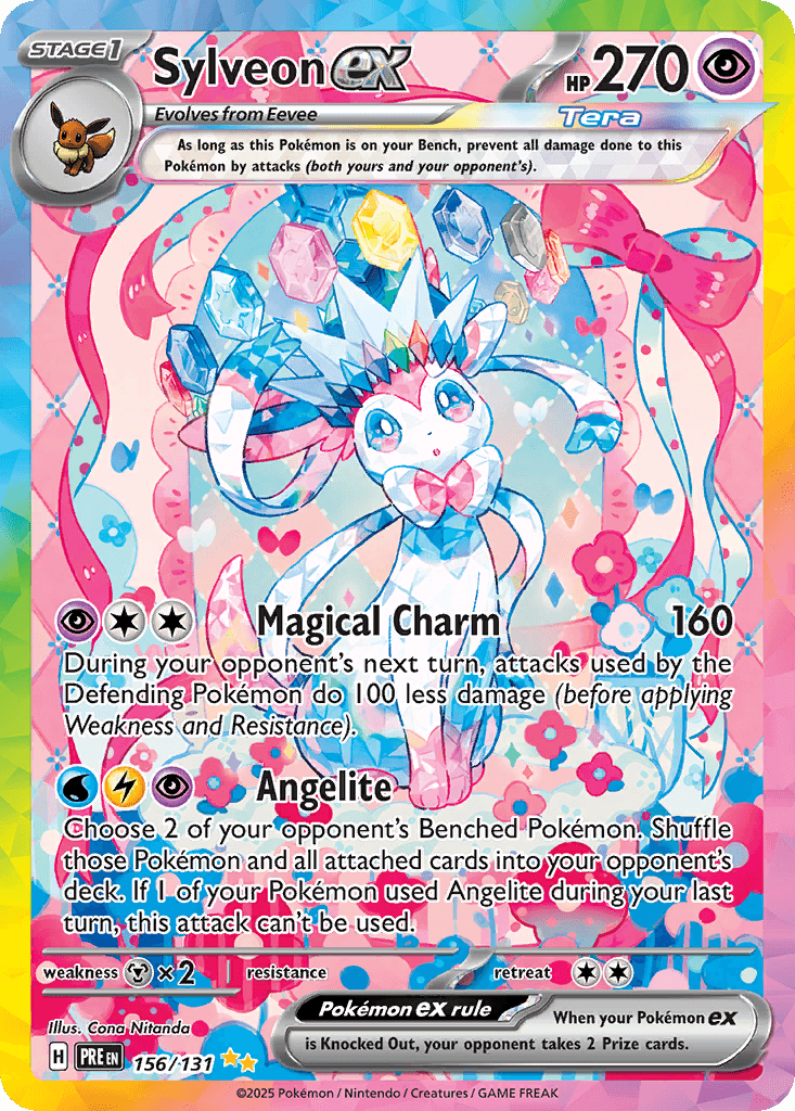 Sylveon ex 156 — Scarlet & Violet: Prismatic Evolutions