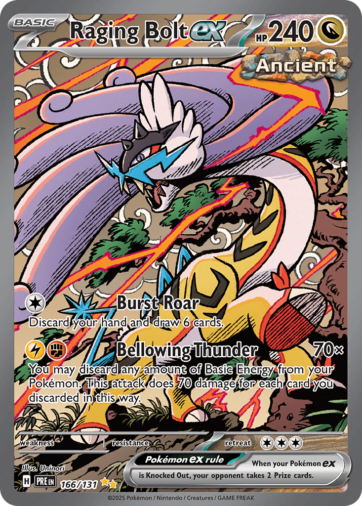Raging Bolt ex 166 — Scarlet & Violet: Prismatic Evolutions