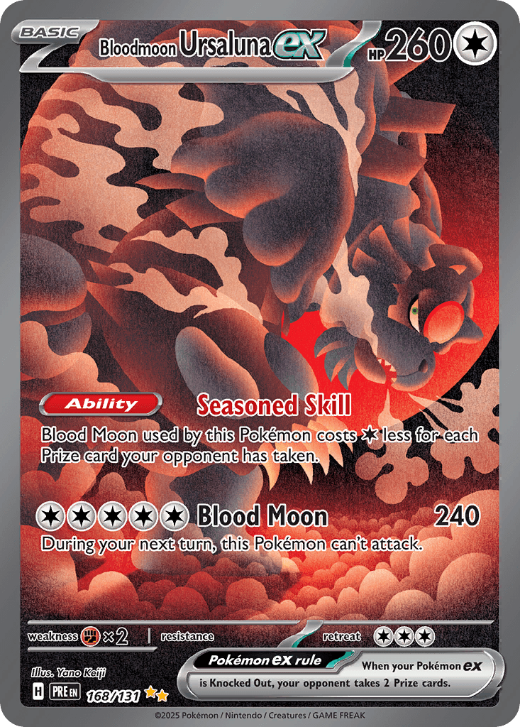 Bloodmoon Ursaluna ex 168 — Scarlet & Violet: Prismatic Evolutions