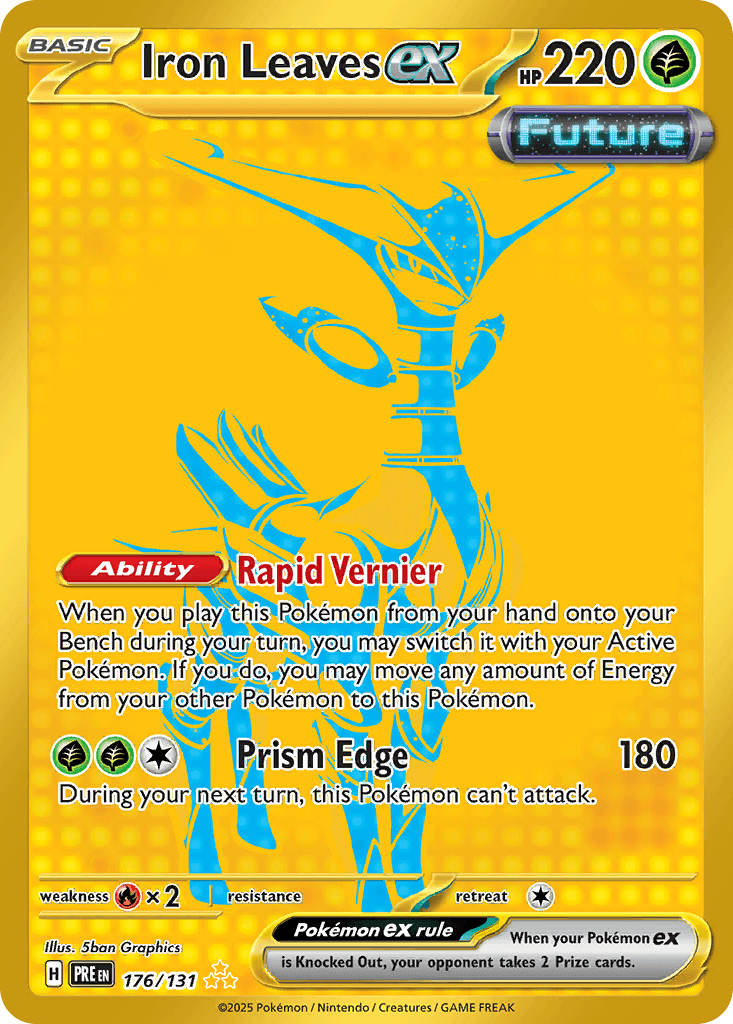 Iron Leaves ex 176 — Scarlet & Violet: Prismatic Evolutions