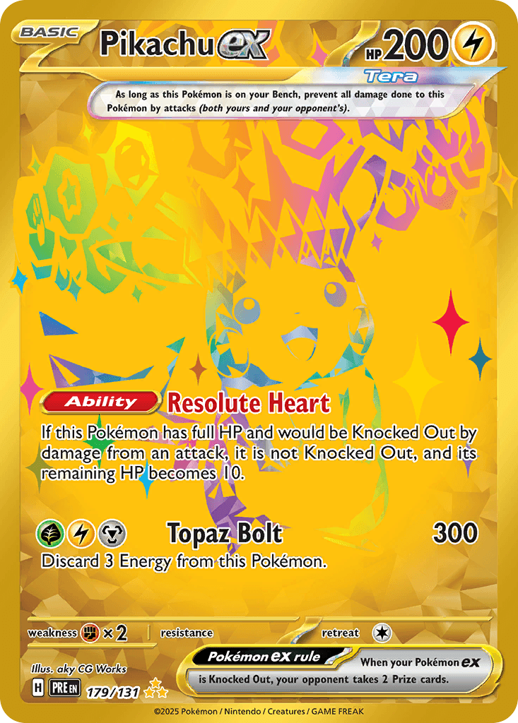 Pikachu ex 179 — Scarlet & Violet: Prismatic Evolutions