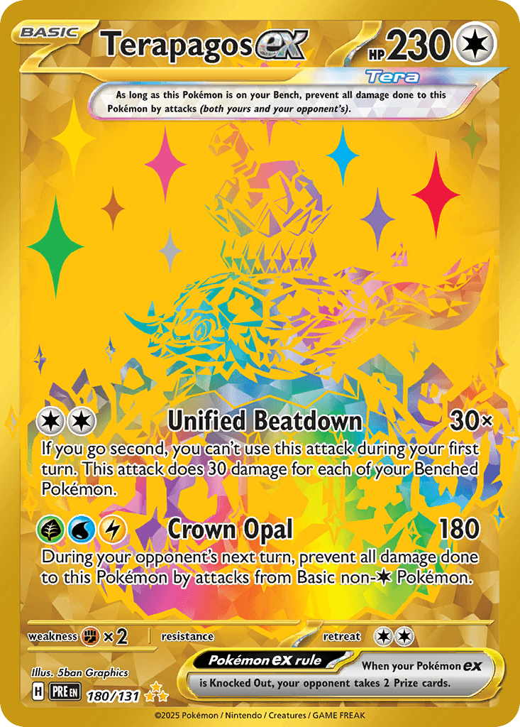 Terapagos ex 180 — Scarlet & Violet: Prismatic Evolutions