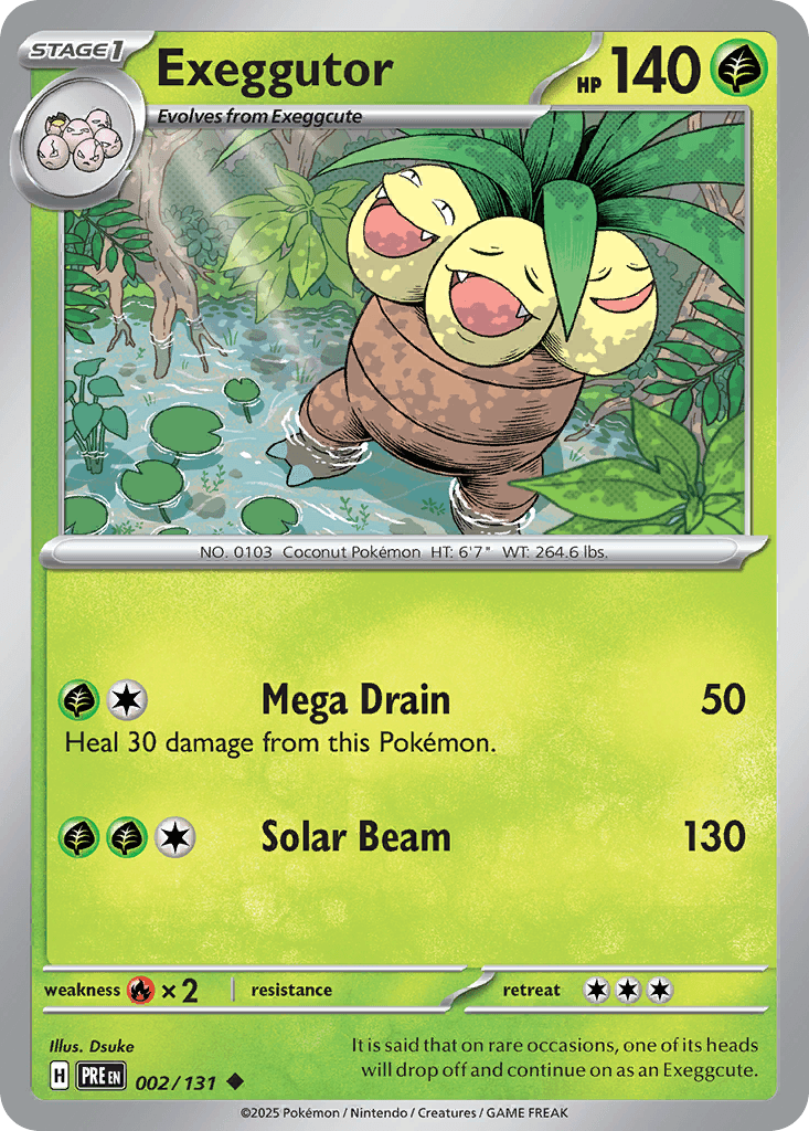 Exeggutor 2 — Scarlet & Violet: Prismatic Evolutions