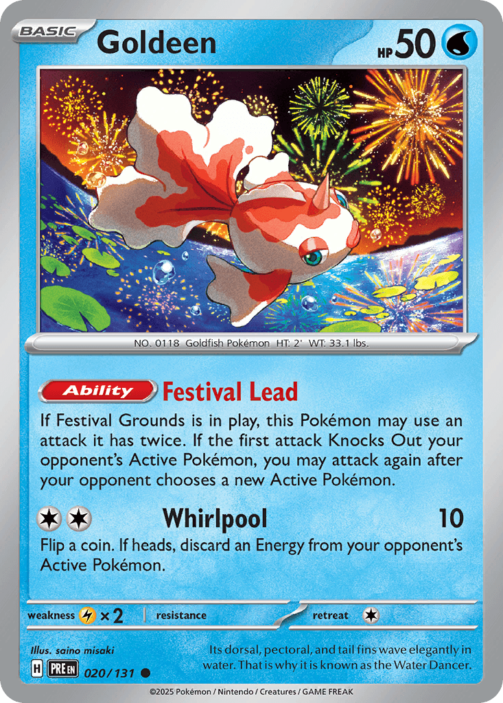 Goldeen 20 — Scarlet & Violet: Prismatic Evolutions