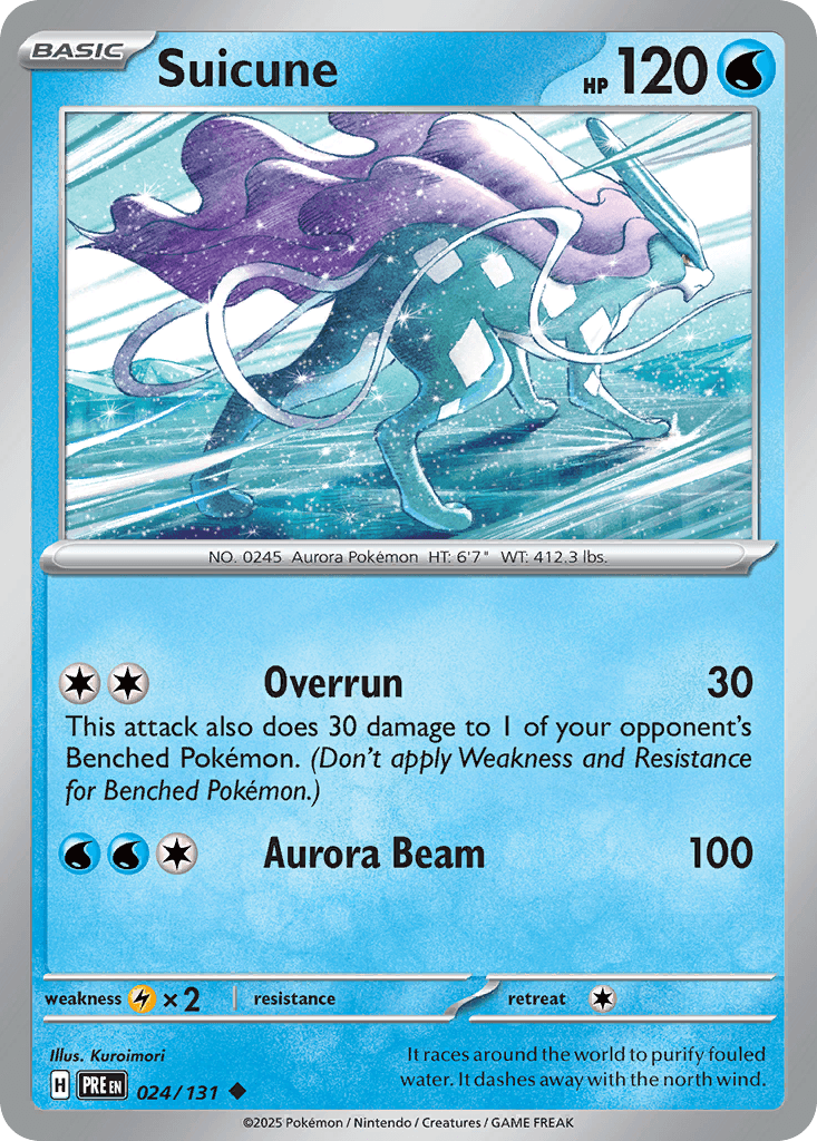Suicune 24 — Scarlet & Violet: Prismatic Evolutions