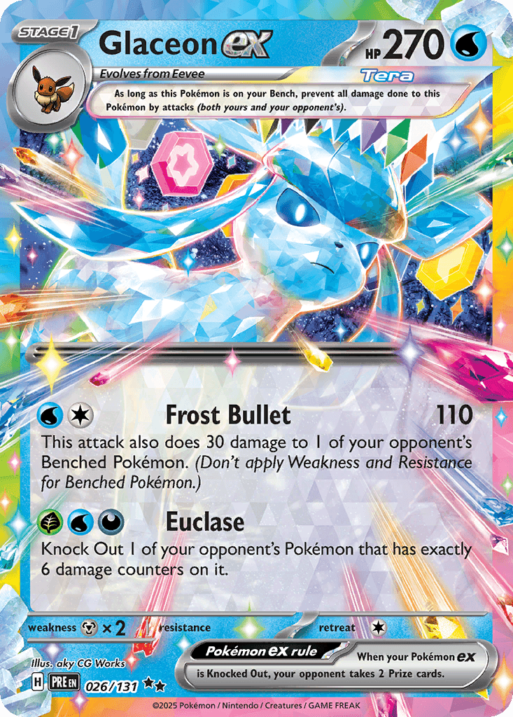 Glaceon ex 26 — Scarlet & Violet: Prismatic Evolutions