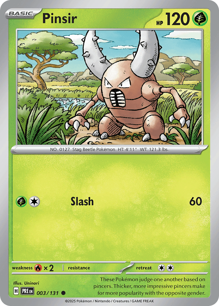 Pinsir 3 — Scarlet & Violet: Prismatic Evolutions
