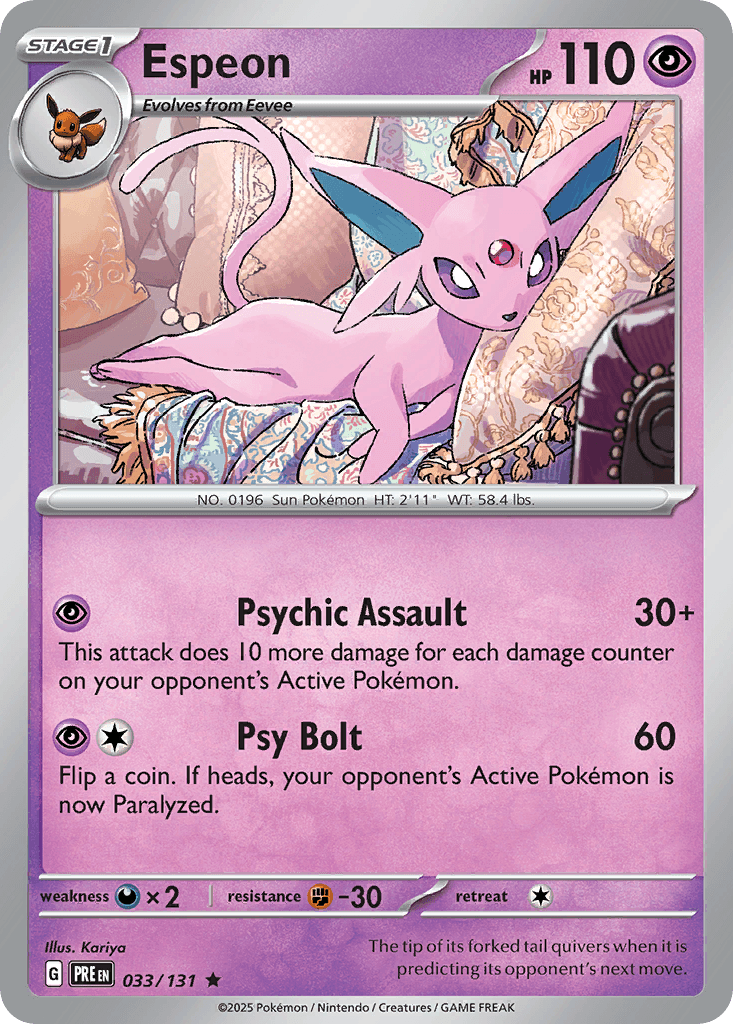 Espeon 33 — Scarlet & Violet: Prismatic Evolutions
