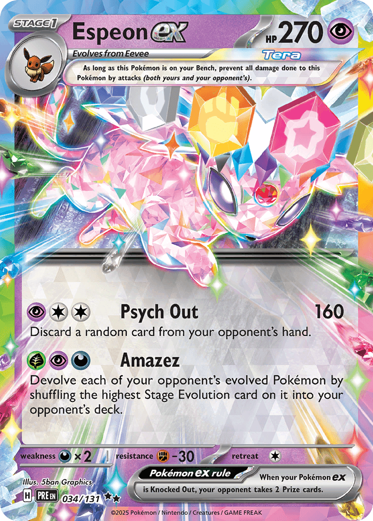 Espeon ex 34 — Scarlet & Violet: Prismatic Evolutions
