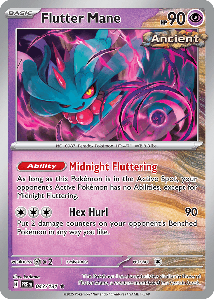Flutter Mane 43 — Scarlet & Violet: Prismatic Evolutions