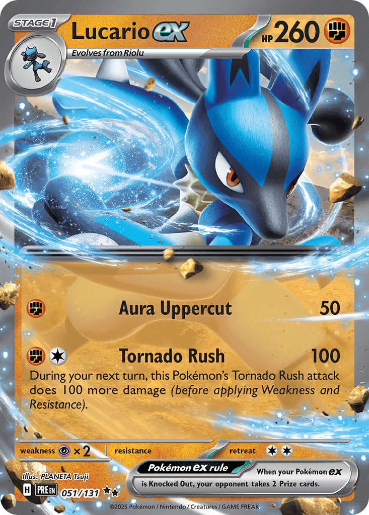 Lucario ex 51 — Scarlet & Violet: Prismatic Evolutions