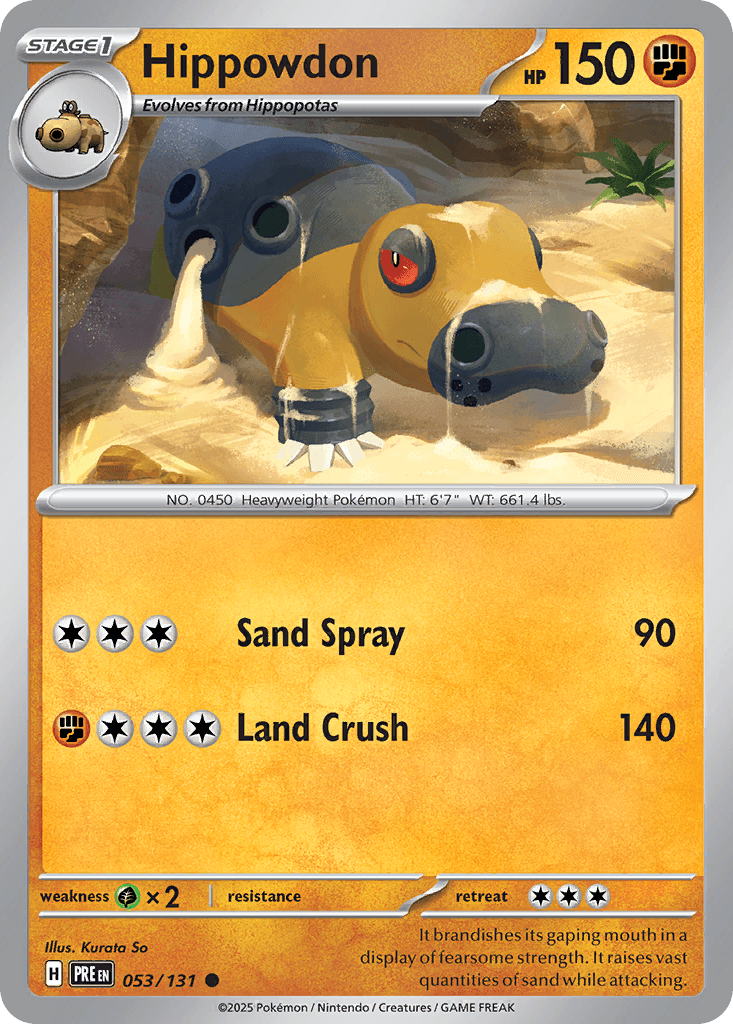 Hippowdon 53 — Scarlet & Violet: Prismatic Evolutions