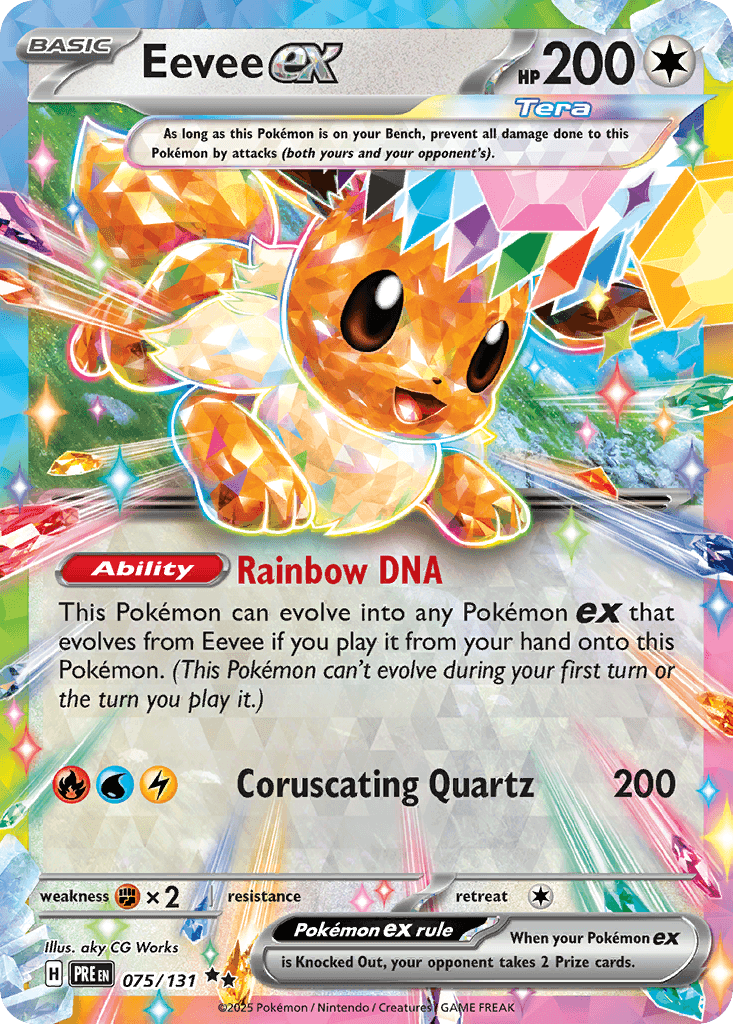Eevee ex 75 — Scarlet & Violet: Prismatic Evolutions