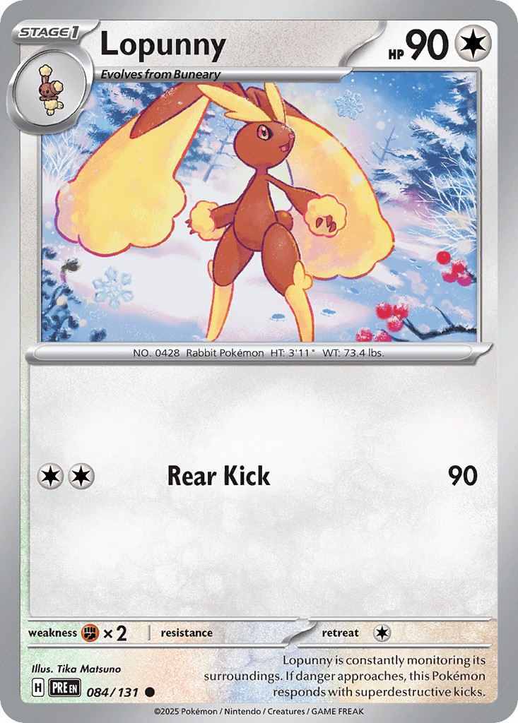 Lopunny 84 — Scarlet & Violet: Prismatic Evolutions