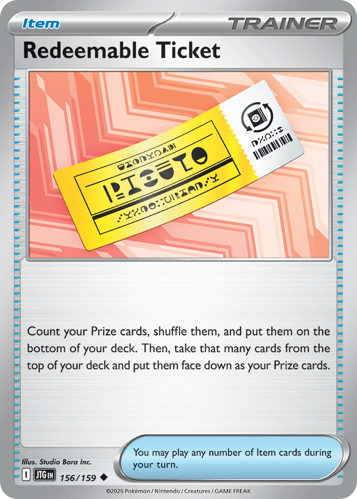 Redeemable Ticket 156