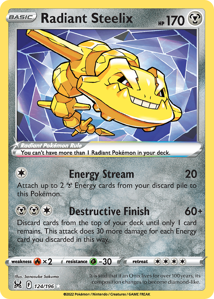 Radiant Steelix 124 — Sword & Shield: Lost Origin