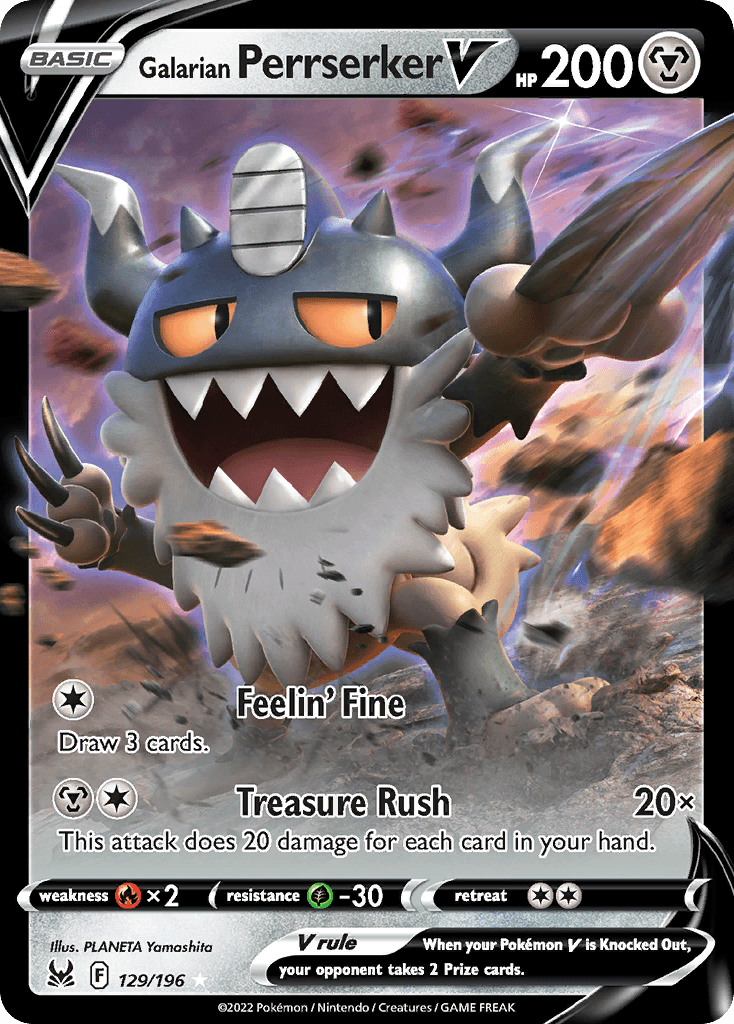 Galarian Perrserker V 129